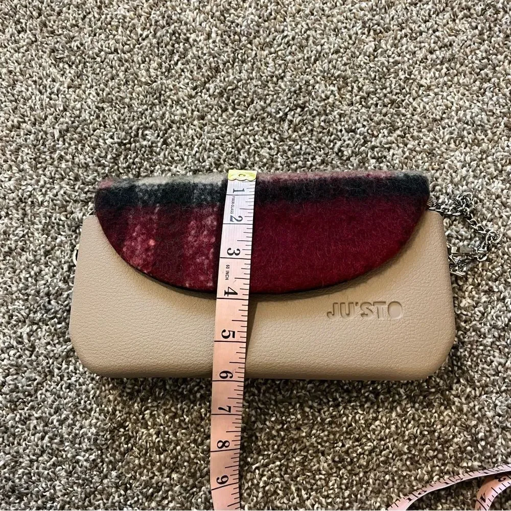 Beige and Plaid Women's Bag